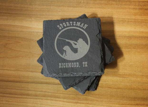 Slate Coasters stacked