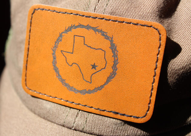 Leather Patch Up Close